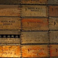 Buy canvas prints of crates by tom downing