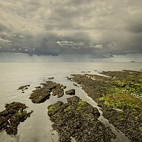 Buy canvas prints of Rain on the Horizon by tom downing