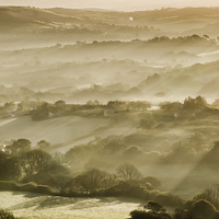 Buy canvas prints of  Dorset Sunrise by Bob Small