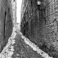 Buy canvas prints of  Old Montreal Street by Bob Small