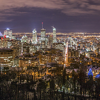 Buy canvas prints of  Montreal Panorama by Bob Small
