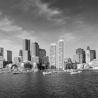 Buy canvas prints of  Boston Downtown by Bob Small