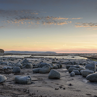 Buy canvas prints of  Sunset at Kilve by Bob Small