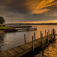 Buy canvas prints of Ephraim Sunset Door County Wisconsin by Bob Small