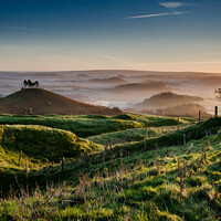 Buy canvas prints of Colmers Hill at dawn by Bob Small