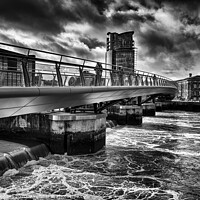 Buy canvas prints of Bridge Over Stormy Waters by Alan Campbell