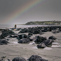 Buy canvas prints of Rainbow On The Rocks by Alan Campbell