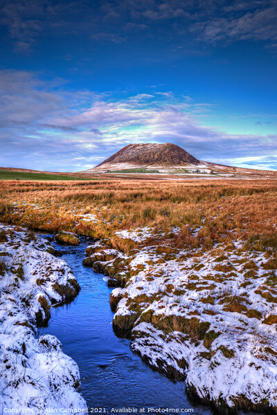 Slemish with a touch of snow Picture Board by Alan Campbell