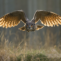 Buy canvas prints of  Eagle Owl  by Chris Hulme