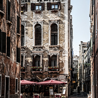 Buy canvas prints of  Venetian Restaurant by David Bradbury