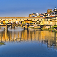 Buy canvas prints of  Ponte Vecchio by David Bradbury
