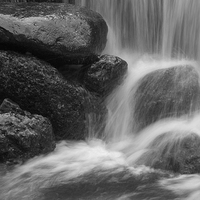 Buy canvas prints of The splash at the bottom of the fall by Lee Sutton