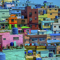 Buy canvas prints of  Colors of Busan by Alex Inch