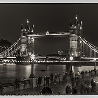 Buy canvas prints of Tower Bridge by night by Tim Smith