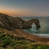 Buy canvas prints of Durdle Door sunrise by Tim Smith