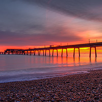 Buy canvas prints of Deal pier sunrise by Tim Smith