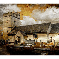 Buy canvas prints of  St Sannans church by paul holt