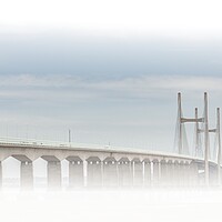 Buy canvas prints of Abstract Misty 7 bridge by paul holt