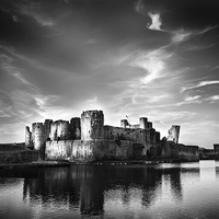 Buy canvas prints of  Caerphilly Castle by paul holt