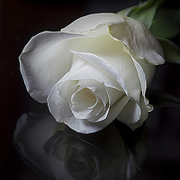 Buy canvas prints of  White Rose by paul holt