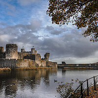 Buy canvas prints of Caerphilly Castle by paul holt