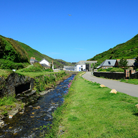 Buy canvas prints of  Boscastle Ten Years After The Flood  by Richard Hall