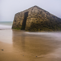 Buy canvas prints of  Caister Pillbox by Peter De Clercq