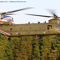 Buy canvas prints of 40th anniversary Chinook helicopter by Mick Holland