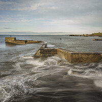 Buy canvas prints of St Monan's breakwater by Garry Quinn