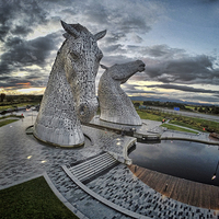 Buy canvas prints of  The Kelpies by Garry Quinn