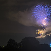 Buy canvas prints of Fireworks,Wallace monument and Stirling Castle by Garry Quinn