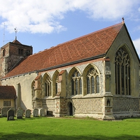 Buy canvas prints of St Mary's church, Lawford, Essex by John Whitworth