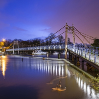 Buy canvas prints of  the thames at teddington by mike cooper
