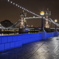Buy canvas prints of Tower bridge,the embankment,dawn by mike cooper