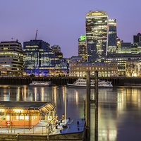 Buy canvas prints of  London's skyline at dawn,the thames by mike cooper