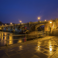 Buy canvas prints of  Richmond lock wet start by mike cooper