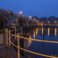 Buy canvas prints of  Richmond  lock downstream first light by mike cooper