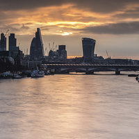 Buy canvas prints of  first light over London by mike cooper