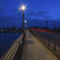 Buy canvas prints of  Battersea bridge from the south side by mike cooper
