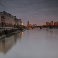 Buy canvas prints of  from Chelsea to Battersea by mike cooper