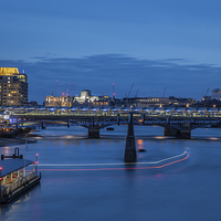 Buy canvas prints of Millenium to Bankside  by mike cooper