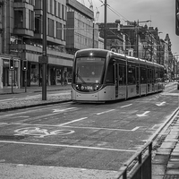 Buy canvas prints of  Princess street tram by mike cooper