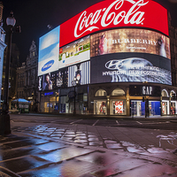 Buy canvas prints of  Piccadilly circus quiet time by mike cooper