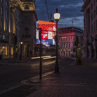 Buy canvas prints of  Piccadilly circus from regent street by mike cooper