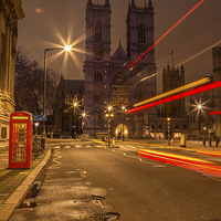 Buy canvas prints of  Westminster Abbey light show by mike cooper