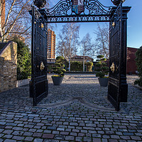 Buy canvas prints of entrance to Cremorne gardens by mike cooper