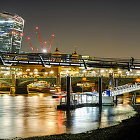 Buy canvas prints of low tide on the south bank by mike cooper