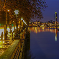 Buy canvas prints of a wet Chelsea evening by mike cooper
