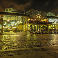 Buy canvas prints of night fall in Covent garden by mike cooper