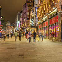 Buy canvas prints of Leicester square night out by mike cooper